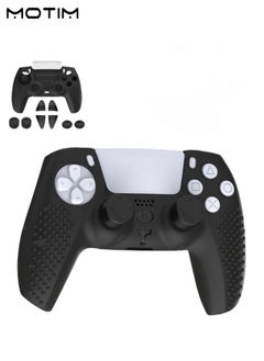 Silicone Anti-Slip Controller Cover for PS5 Controller, DualSense Wireless Controller Grip Cover, Dustproof Protective PS5 Controller 1 Cover 8 Thumb Grips