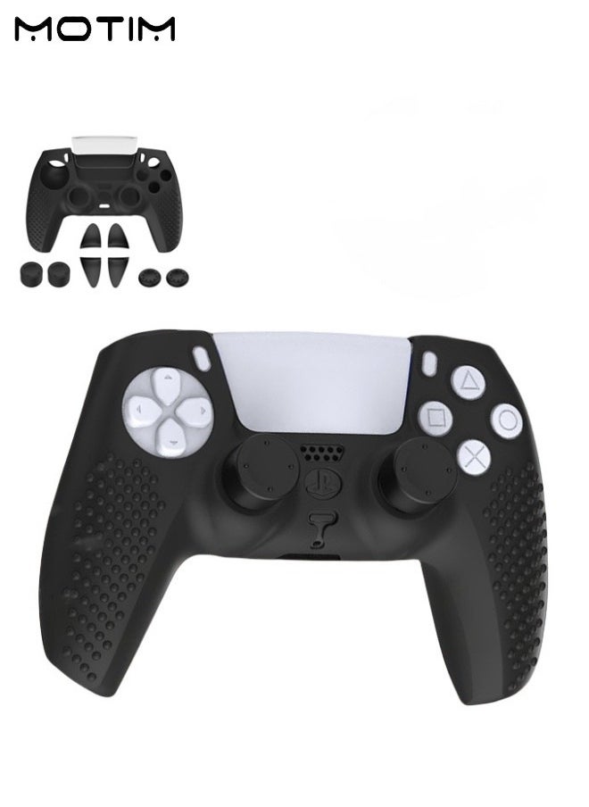 Motim - Silicone Anti-Slip Controller Cover for PS5 Controller, DualSense Wireless Controller Grip Cover, Dustproof Protective PS5 Controller 1 Cover 8 Thumb Grips - Image 1