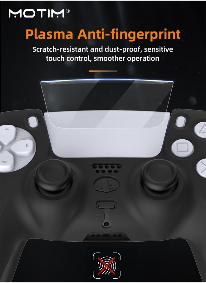 Motim - Silicone Anti-Slip Controller Cover for PS5 Controller, DualSense Wireless Controller Grip Cover, Dustproof Protective PS5 Controller 1 Cover 8 Thumb Grips - Image 1