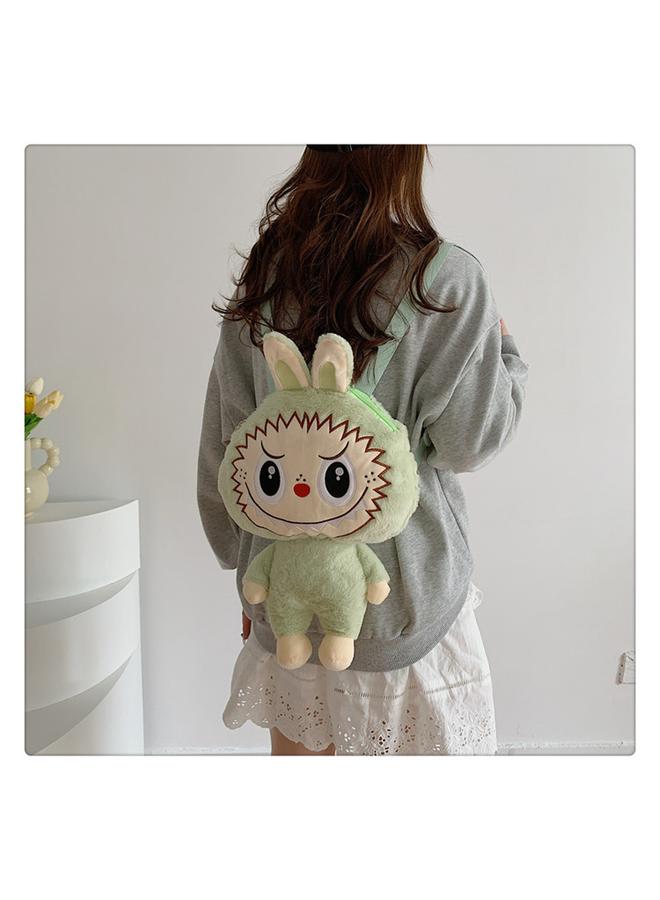 Y&D Cute Cartoon Bag with Plush Zimomo Labubu Backpack for Kawaii mini Backpack Size:30x10x35cm 
