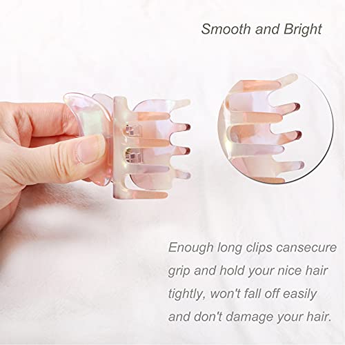 NAISIER Hair Claw Butterfly Tortoise Shell Hair Claw Clips Jaw Clips 2.3 inch Girls Butterfly Hair Clips,Hair Clips Hair Accessories for Girls and Women. (Mixed color, 6 pack) - Image 5