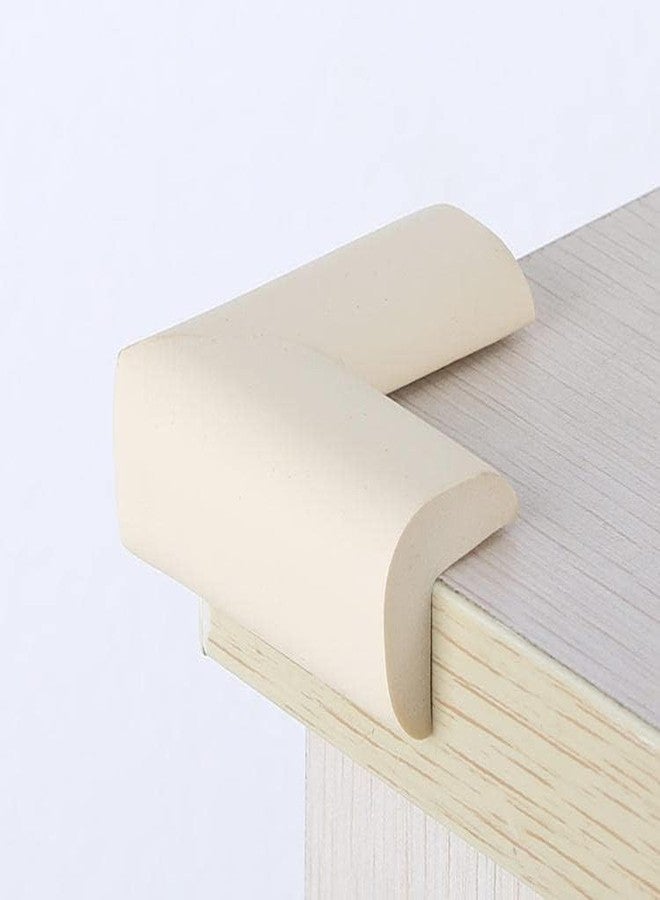 Mockery Soft Corner Protector, Baby Safety Cushion, Corner Bumpers for Furniture, Corner Proofing for Baby, Corner Cushion, Safety Table Edge Protector, Corner Guards Soft Pad (Pack of 4, Cream) - Image 2