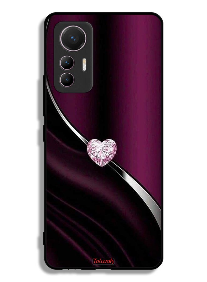 Tolwak Xiaomi 12 Lite Protective Case Cover Diamond Heart - Image 2