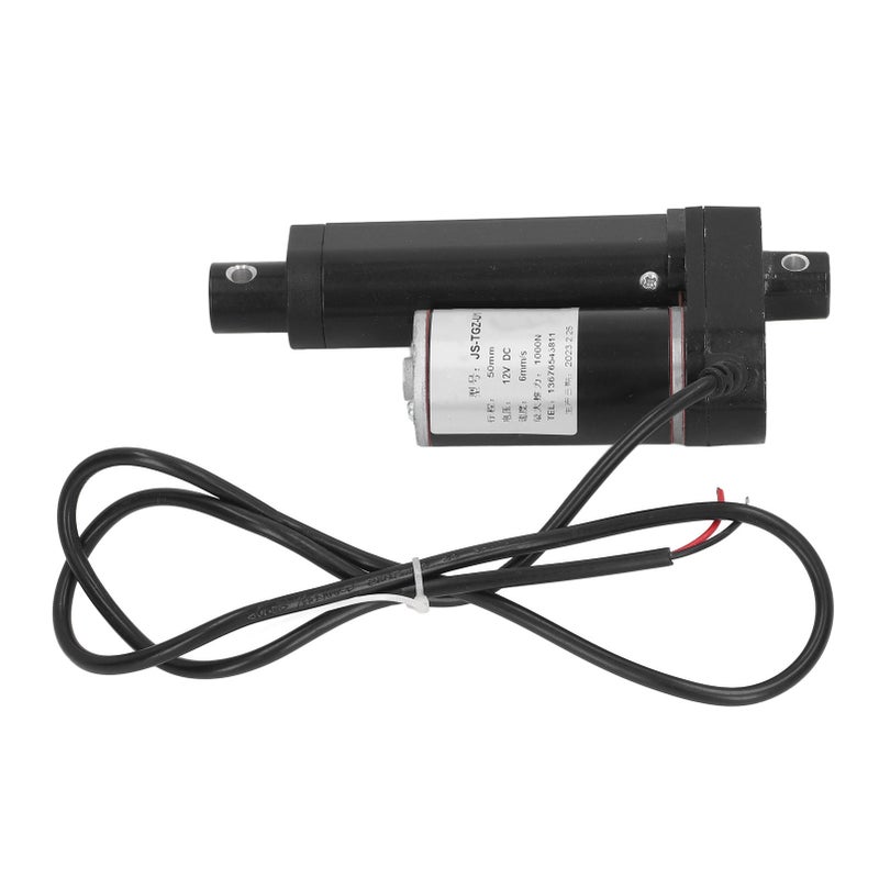1000N Small Electric Actuator 50mm Stroke Metal Gear Motor Linear Motion Actuator 12VDC Black Actuator Controller and Remote Control - Image 2