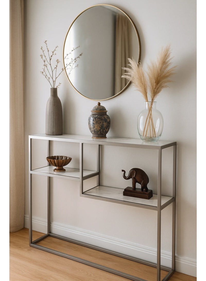 بلوط طاولة كونسول للمدخل طاولة مدخل للممر - Image 1