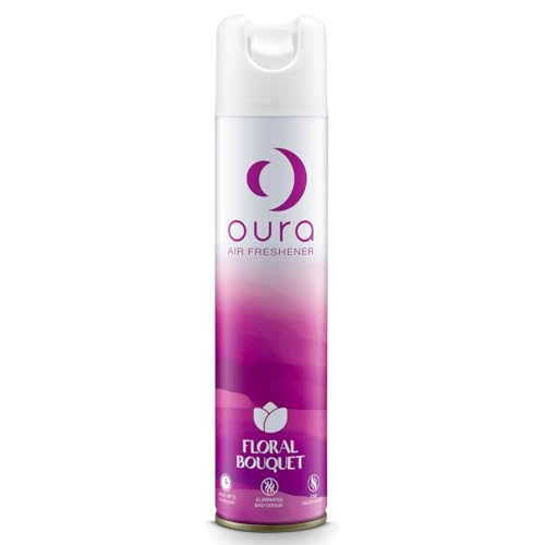 OURA Floral Bouquet Air Freshener, 220ml | Home Fragrance | Air Freshener Spray for every room | Eliminates Odor For Home & Office | Fine Fragrances | Long Lasting Room Freshener - Image 1
