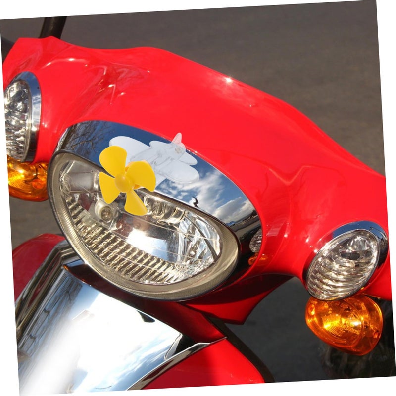 Yellow Motorcycle Dashboard Decor Colored Lights Ornament For Men Car Interior - Image 5
