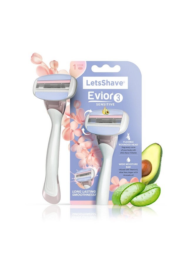 LetsShave Evior 3 Sensitive Razor, 1 Pc - Image 1