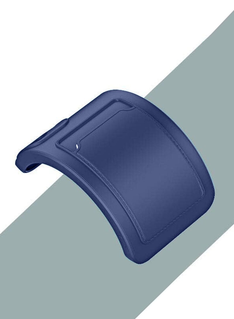 دبليو تيك غطاء من السيليكون TPU مع حامل البطاقة لهاتف Tecno Camon 30 4G باللون الأزرق الداكن - Image 5