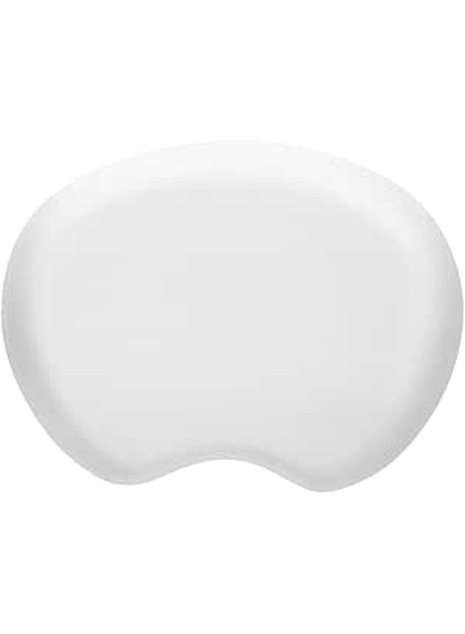 White 3D Foam Bath Pillow for Tub with Non-Slip Suction Cups Neck Support - Image 1