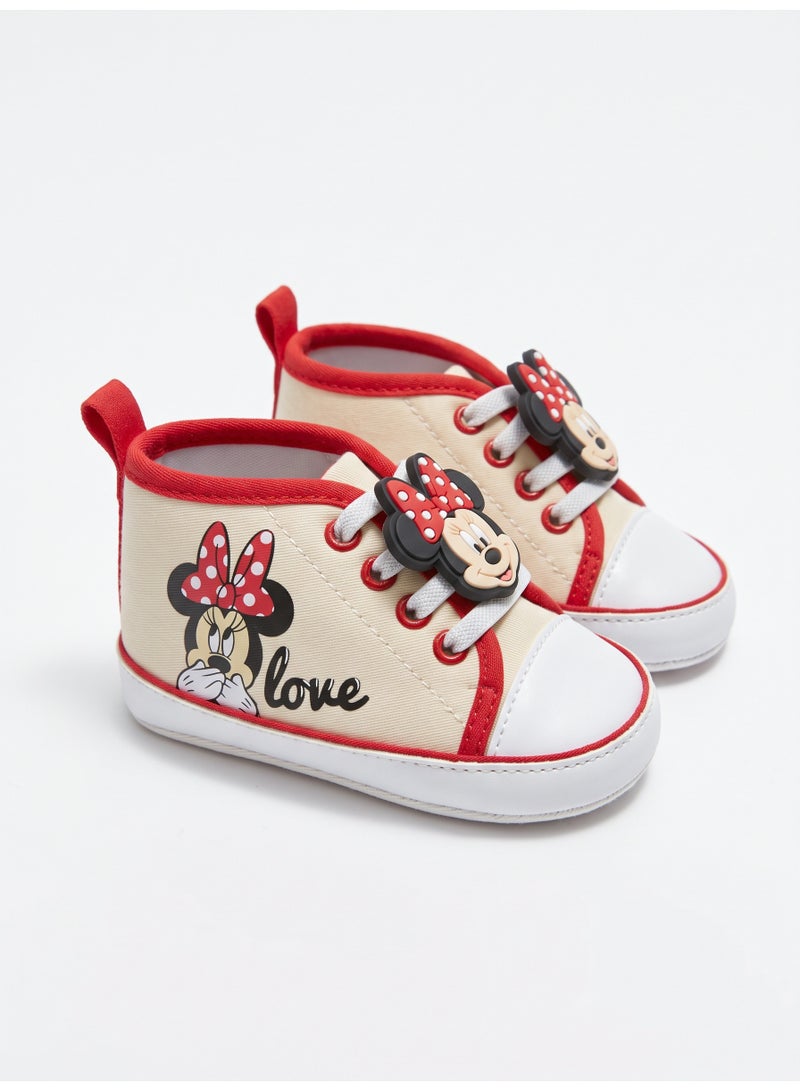 Primark Minnie Mouse Baby High-Top Shoes with Love Print