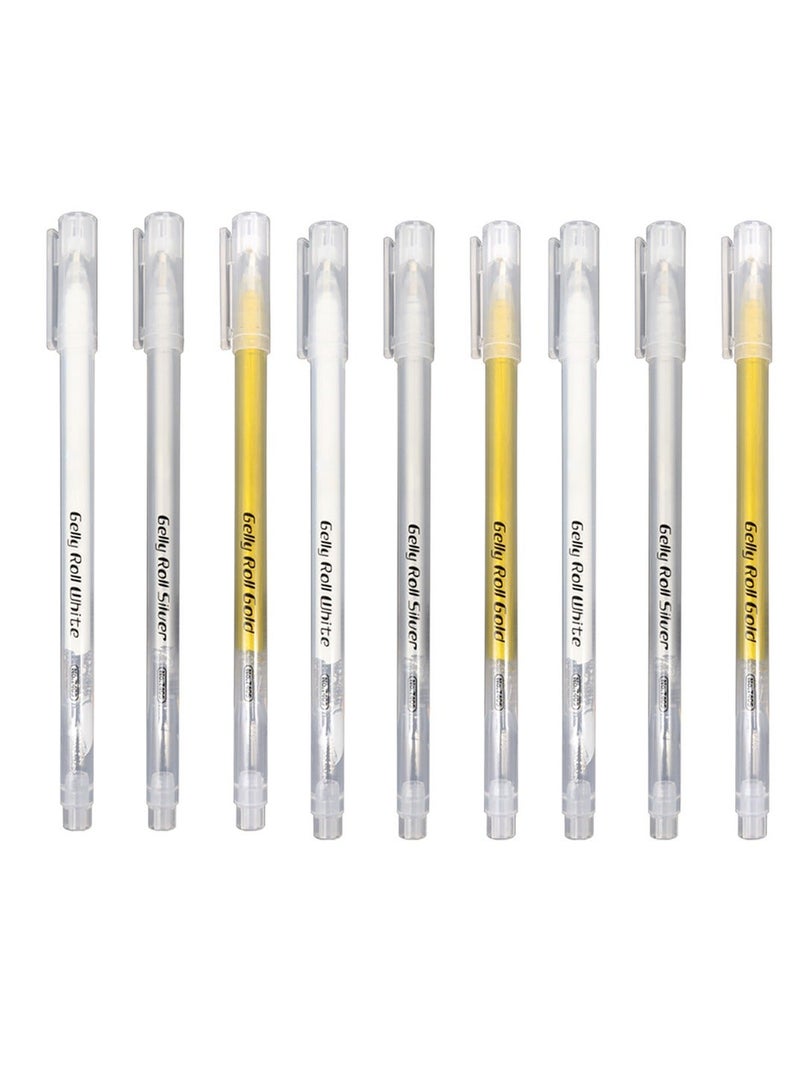 gold white highlighter marker
