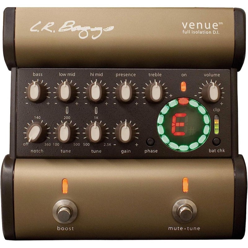 LR BAGGS VENUE DI ACOUSTIC GUITAR PREAMP / DI / EQ / TUNER PEDAL - Image 1