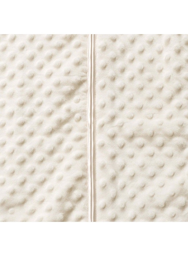 Halo Sleepsack Wearable Blanket, TOG 1.5, Velboa, Cream Plush Dots, Large  - Image 3