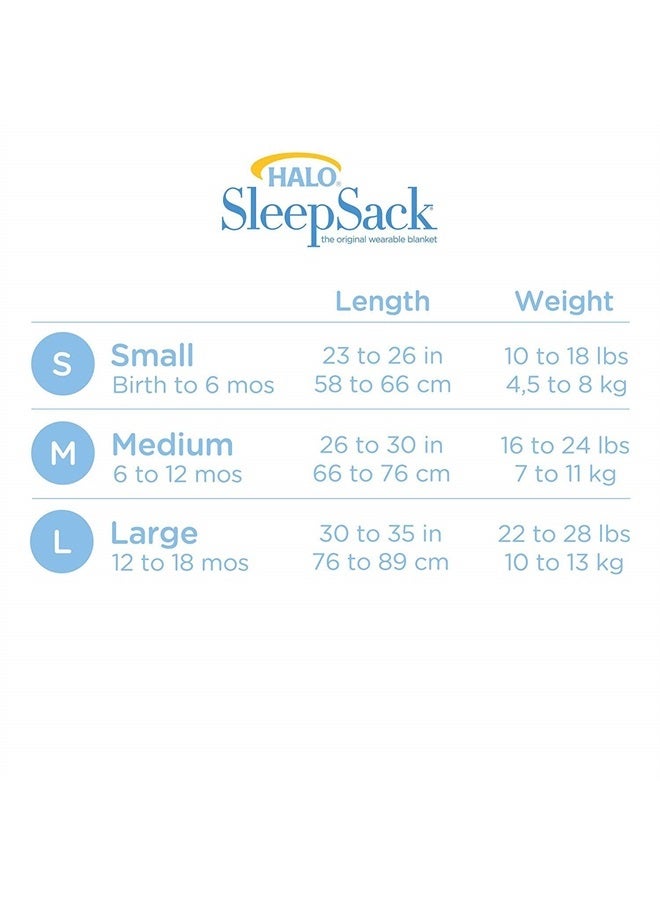 Halo Sleepsack Wearable Blanket, TOG 1.5, Velboa, Cream Plush Dots, Large  - Image 5