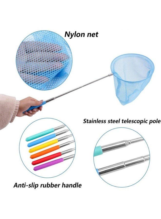 Telescopic Handheld Cage Net Summer Butterfly Catching Net Insect Catcher Lake River Fishing Tackle Swimming Pool Mesh Tools,5 Pcs - Image 5