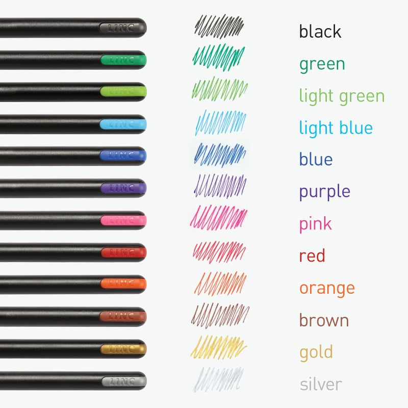 Pentonic Gel Pens, 36 Count, Assorted Colored Ink (12 Colors, 3 Of Each Color), Medium & Fine Point, Smooth Writing For Journaling (1002357) - Image 4