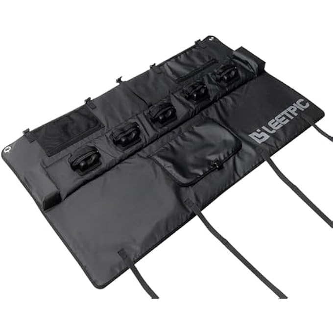 rayihni Tailgate Bike Pad for Mid-Size Truck - 54" Rack Carries up to 5 Bikes, Protects Truck - Image 3