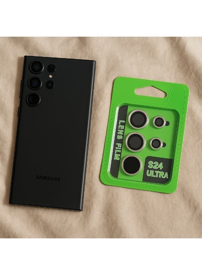 Samsung S24 Ultra Camera Lens Protector – Metal Frame Anti-Scratch Lens Film - Image 2