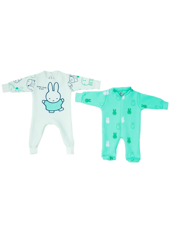 بودي سوت شتوي لأطفال بنات – طقم ٢ قطعة