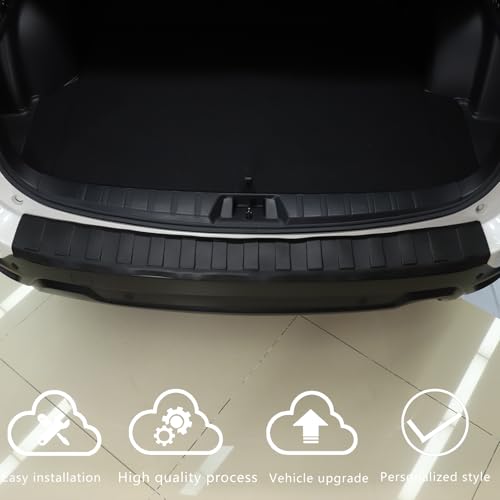 HAPPYHORSE Rear Bumper Cover Protector Trim Compatible with Subaru Forester 2019-2024，Scratch Resistant Trunk Door Entry Guards Trunk Door Sill Cover Scuff Plate Strip Protection Accessories (2019-2024) - Image 2