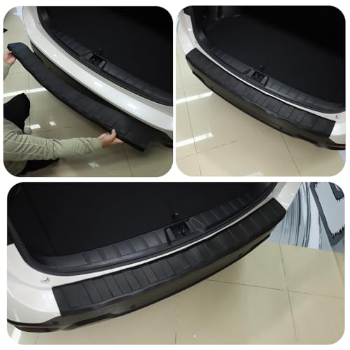 HAPPYHORSE Rear Bumper Cover Protector Trim Compatible with Subaru Forester 2019-2024，Scratch Resistant Trunk Door Entry Guards Trunk Door Sill Cover Scuff Plate Strip Protection Accessories (2019-2024) - Image 5