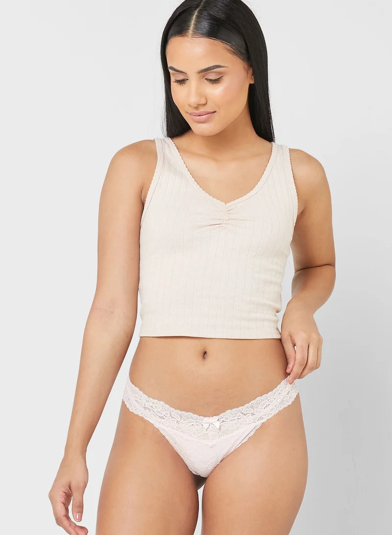 hunkemoller 3 Pack High Leg Brief