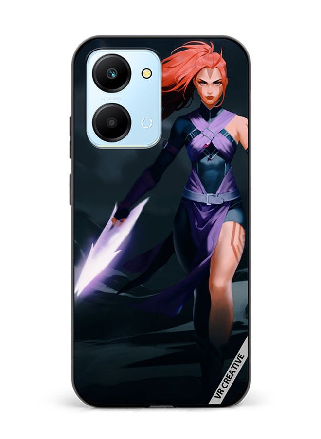 VR CREATIVE Protective Case Cover For Honor Play7T Anti-Mage Lady Dota 2 Design Multicolour  - Image 1