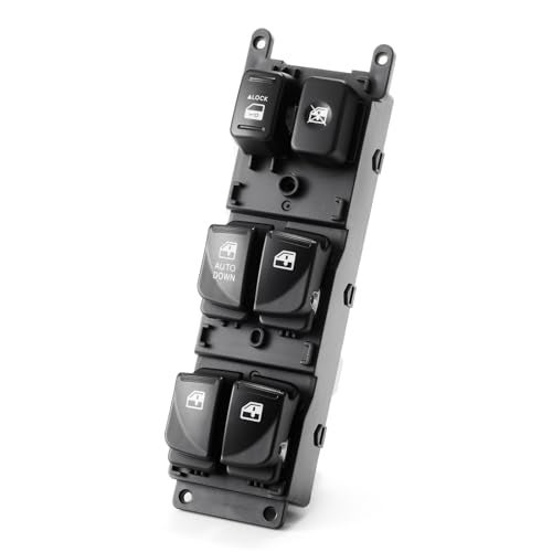 Lin Cin Yin Master Power Window Switch for Hyundai Accent 2007 2008 2009 2010 Front Left Driver Side Electric Auto Window Switch Button,Door Lock Switch Window Control Rep# 935701E110 935701E111 - Image 1