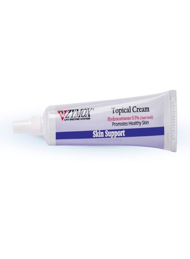 Zymox Topical Cream with 0.5% Hydrocortisone for Dogs and Cats, 1oz - Image 1