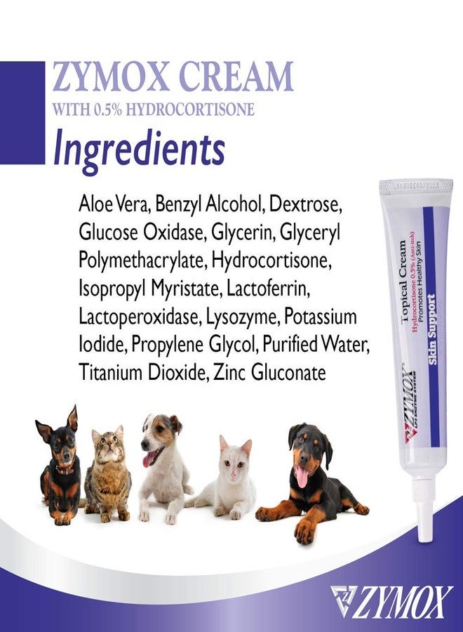 Zymox Topical Cream with 0.5% Hydrocortisone for Dogs and Cats, 1oz - Image 4