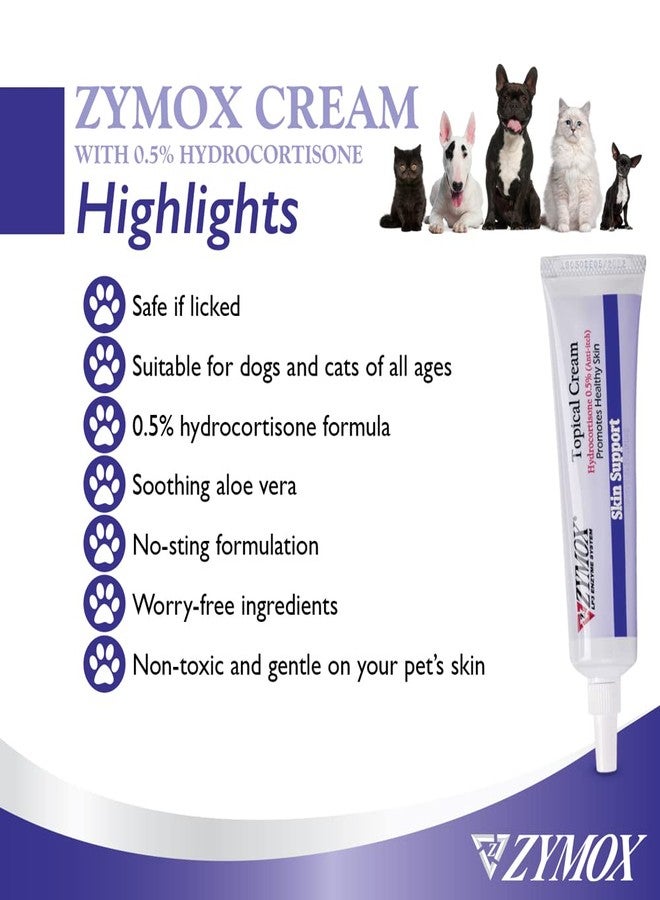 Zymox Topical Cream with 0.5% Hydrocortisone for Dogs and Cats, 1oz - Image 3