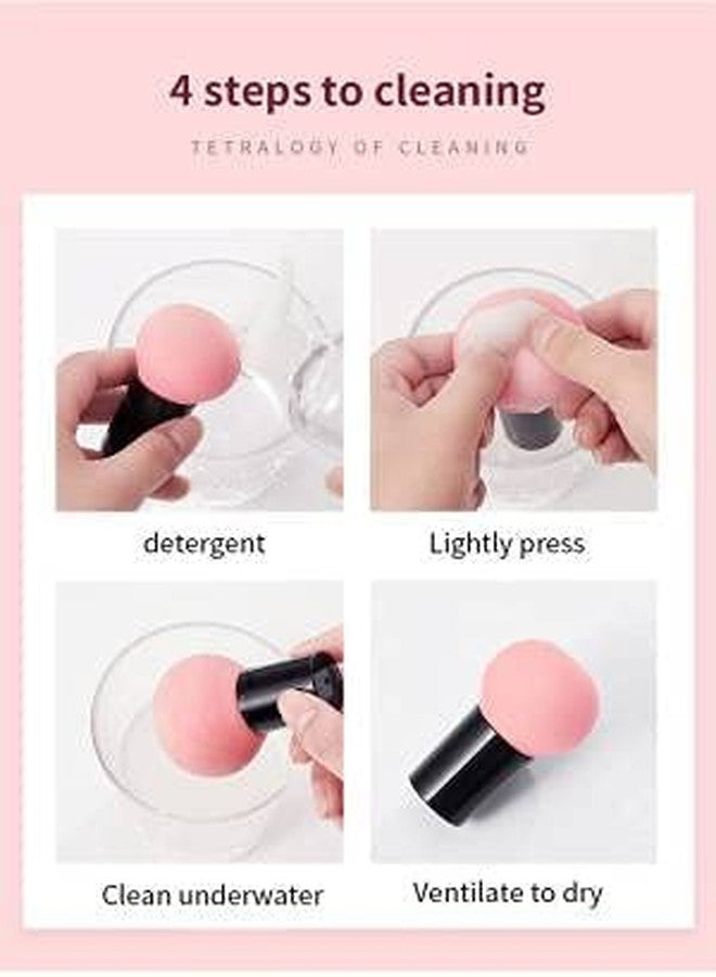 داتناسياد مجموعة DATNASAYAD من 5 قطع من إسفنجات المكياج المرنة والناعمة على شكل فطر، مناسبة للسوائل والكريمات والبودرة - (قد تختلف الألوان) - Image 4