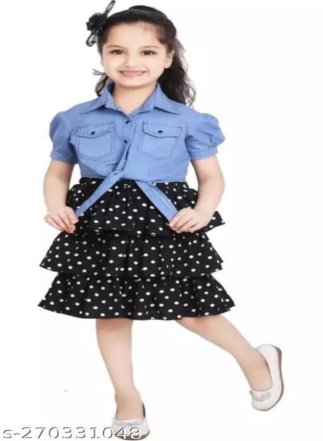 Neysa Girls Fit & Flare koti Set (Black) - Image 1
