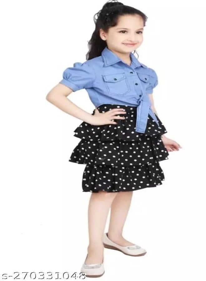 Neysa Girls Fit & Flare koti Set (Black) - Image 2