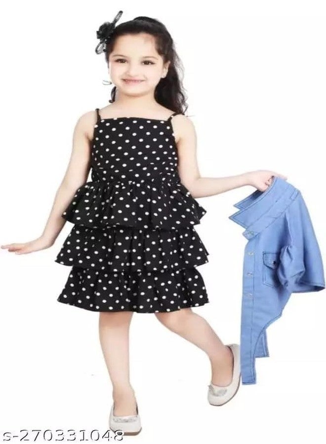 Neysa Girls Fit & Flare koti Set (Black) - Image 3