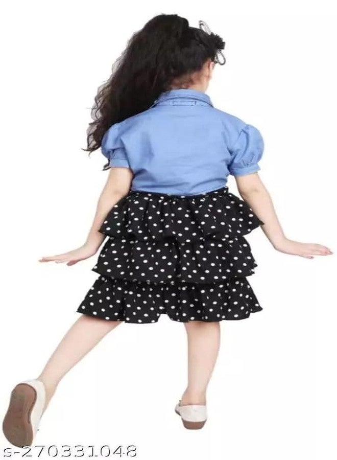 Neysa Girls Fit & Flare koti Set (Black) - Image 4