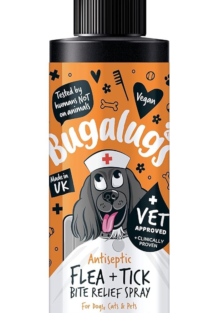 Bugalugs Antiseptic Flea & Tick Bite Relief Spray for Pets - 200ML - Image 2