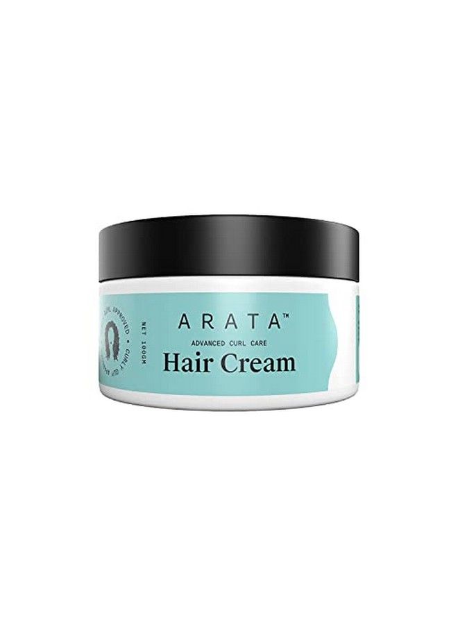 ARATA Advanced Curl Care Curly Hair Cream (100 Gm) For Velvety Soft Curls | Intensive Moisture Curl Definition & Plantbased Styling | Abyssinian Seed Oil Soya Protein & Shea Butter | Cg Approve - Image 1