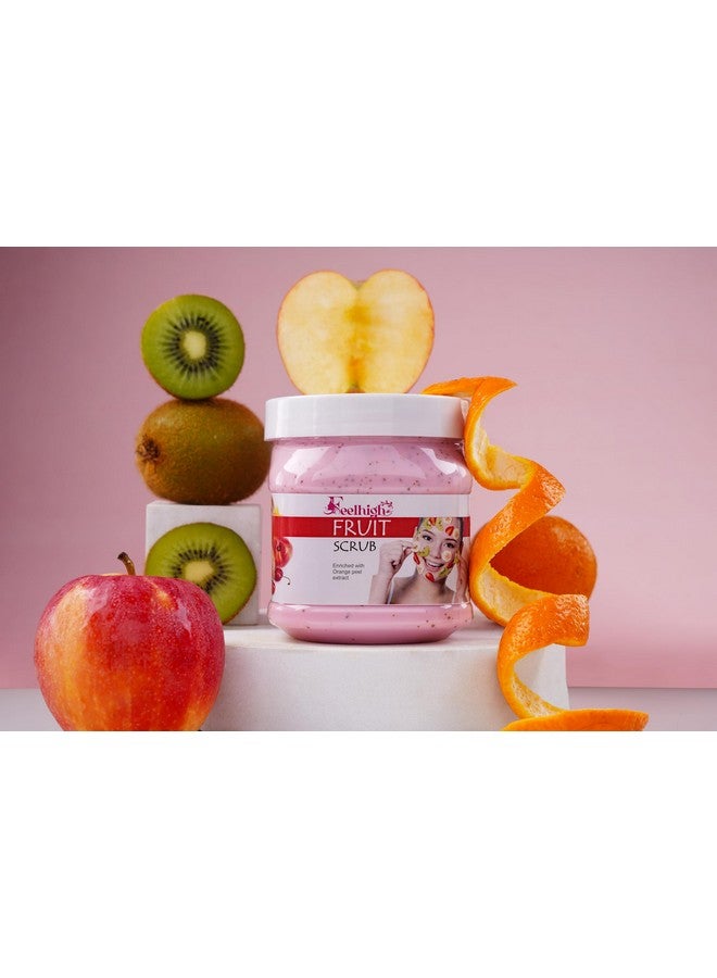 FEELHIGH Combo Papaya Face Moisturizing Cream 500ml Enriched with Papaya Extract And Fruit Face Scrub 500ml Pack of 2 Men and Women - Image 5