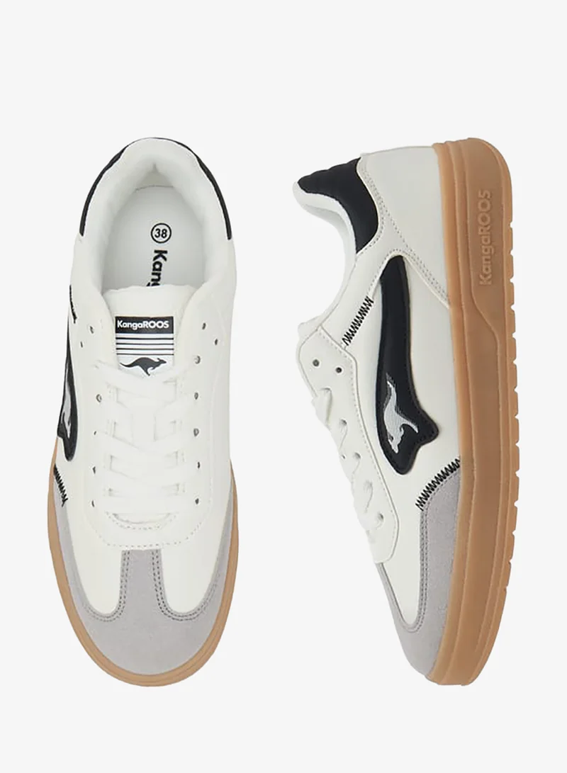 kangaROOS Women's Logo Detail Sneakers With Lace-Up Closure