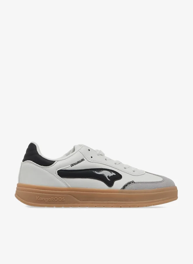 kangaROOS Women's Logo Detail Sneakers With Lace-Up Closure