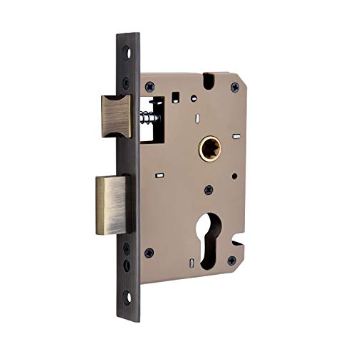 Atom Mortise Door Lock with Both Sided Key for Bedroom, Living Room, Main Door, Brass Antique Finish | 3 Keys | Lockset for House Hotel Office(803CYBSK) - Image 5