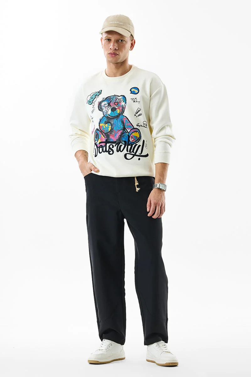 SNITCH Black Loose Fit Trousers