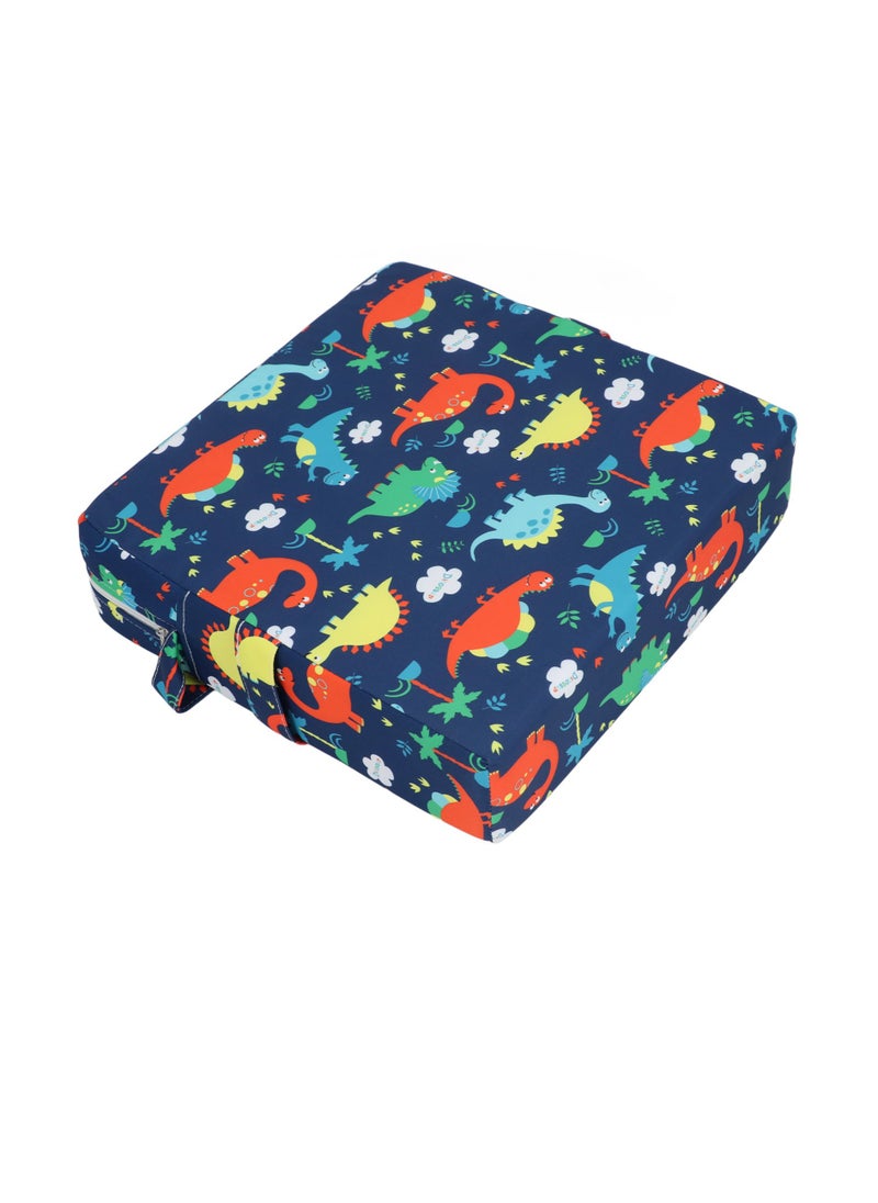 Velaurs - Portable Booster Cushion Non Slip Washable Detachable High Density Sponge Toddler Increasing Cushion for Restaurants Home Blue - Image 1