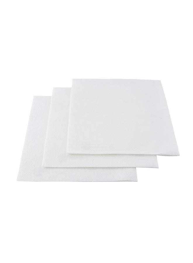 Restaurantware Luxenap 15.75 Inch Dinner Napkins, 2000 3-Ply Disposable Napkins - Linen Feel, Soft And Absorbent, White Paper Folded Napkins, Square, For Lunch, Dinner, Or Everyday Use  - Image 2