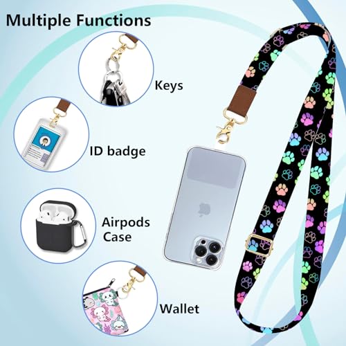 Lfpkixise Phone Lanyard Wrist Strap Crossbody Adjustable, Cell Phone Lanyard for Around The Neck Shoulder,Colorful Butterfly Phone Wristlet Strap, Funny Lanyard for Keys Phone Case ID Badges Phone Accessories - Image 3
