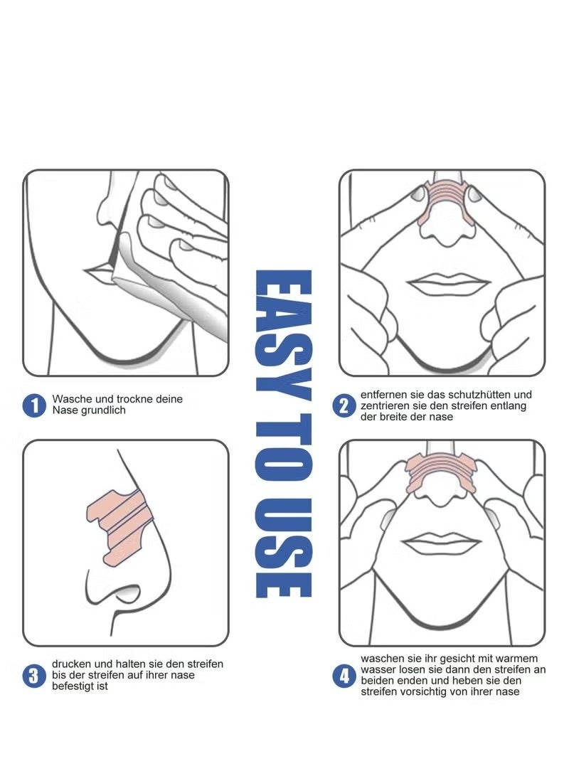 West&Month Nasal Strips for Snoring, Anti Snoring Strips, 50 Pcs Nose Strips for Breathing, Relieve Nasal Congestion, Improved Airflow, and Comfortable Fit Snore Strips, Extra Strength Anti Snoring Solution - Image 3