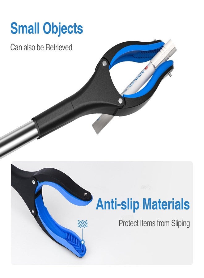 Xth-Nth 2-Pack Grabber Reacher Tool, 32 Inch Extra Long Steel Foldable Pick Up Stick with Strong Grip Magnetic, 90° Rotating Anti-Slip Jaw, Trash Claw Grabber Tool, Hand Grabber for Reaching, Arm Extension - Image 2