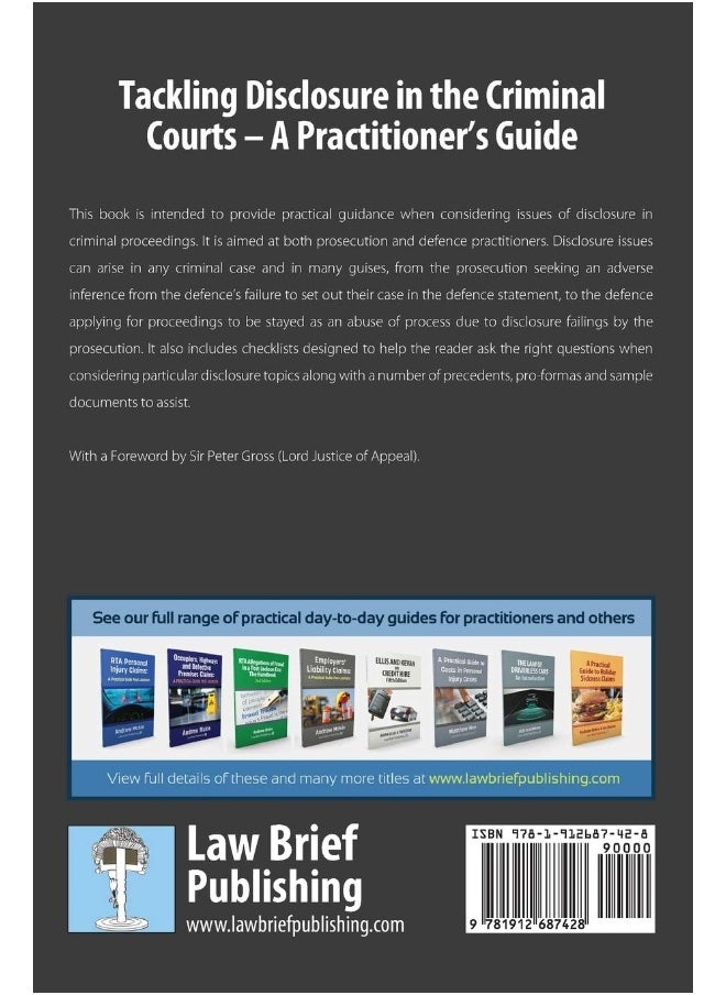 Tackling Disclosure in the Criminal Courts – A Practitioner’s Guide  - Image 1